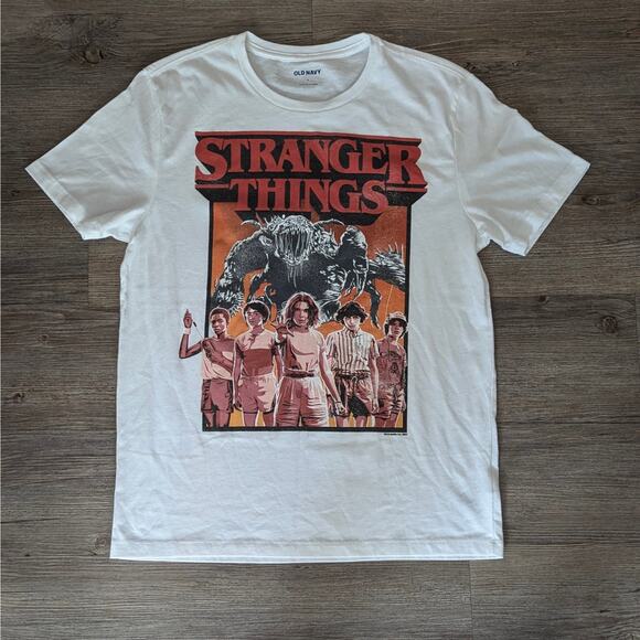 Mint Condition Old Navy STRANGER THINGS Graphic T Shirt Tee Size SMALL - Picture 1 of 3